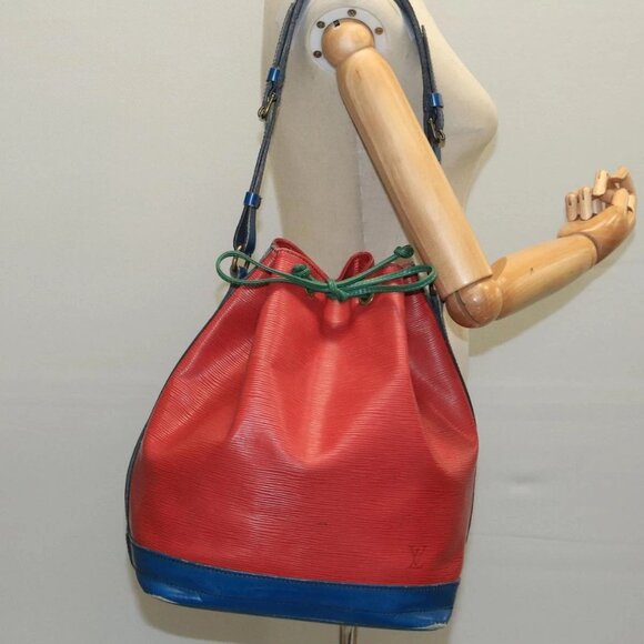 LOUIS VUITTON Epi Toriko Color Noe ShoulderBag Red Blue Green M44084 Auth 99059 - Picture 13 of 15